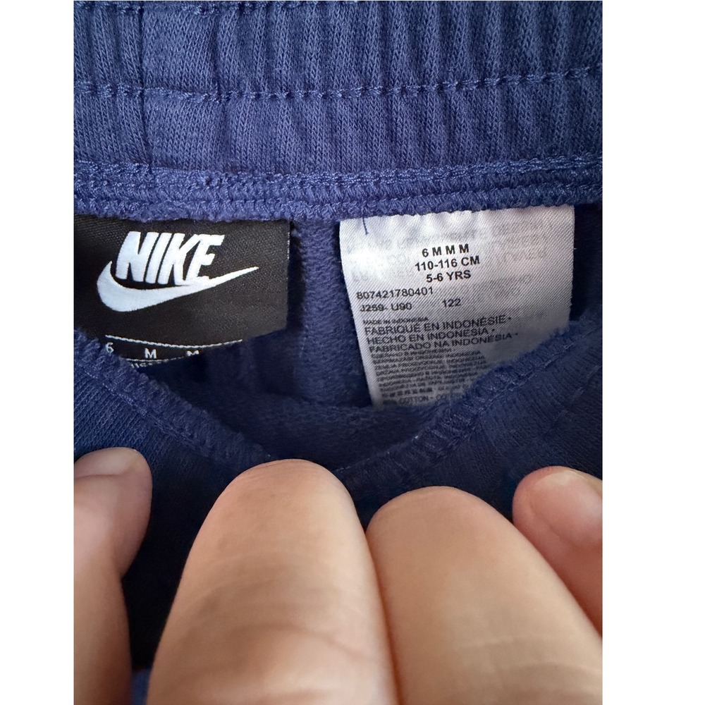 Nike Boys Navy Blue Fleece Cargo Jogger Sweatpants Size 6/ 5-6 Years - Picture 4 of 7